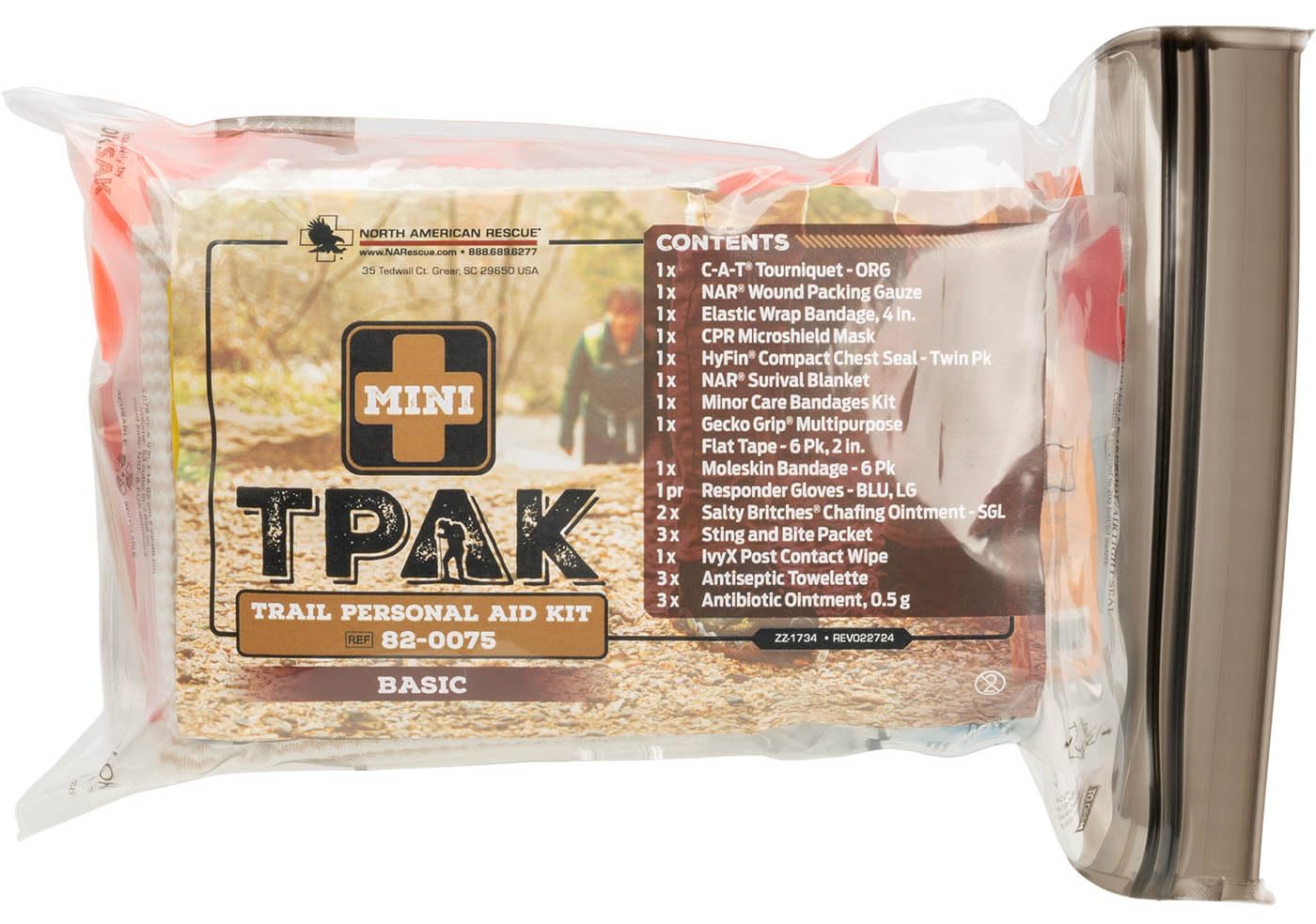 North American Rescue Mini T-PAK with waterproof LokSak bag for rugged outdoor use