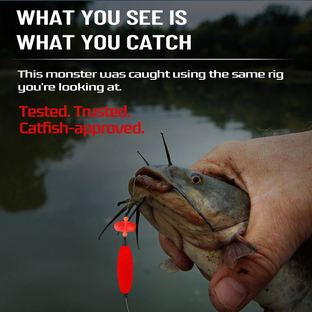 Ready-to-use catfish tackle kit suitable for rivers and lakes