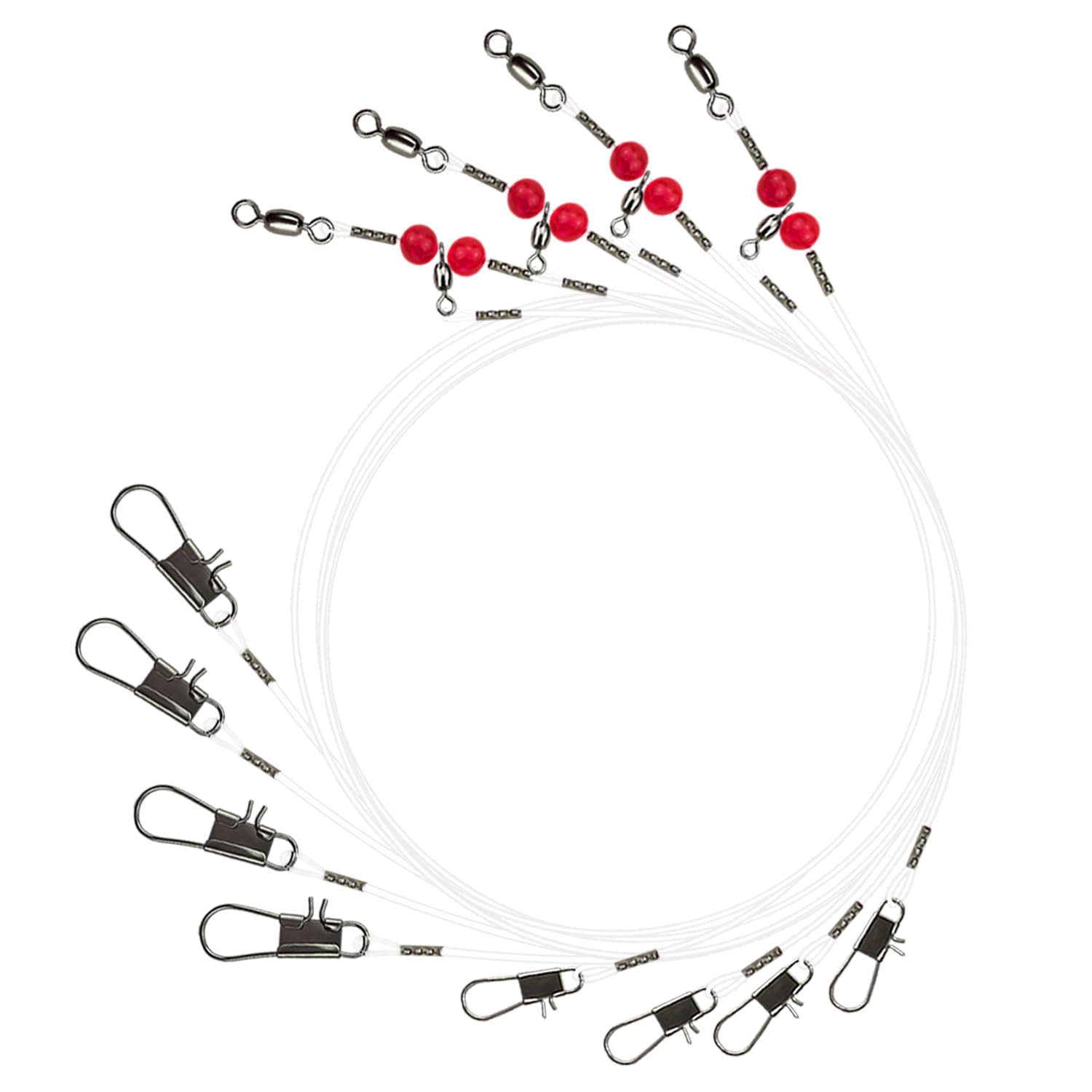 Narcissus double-drop saltwater rig - front view (24-pack)