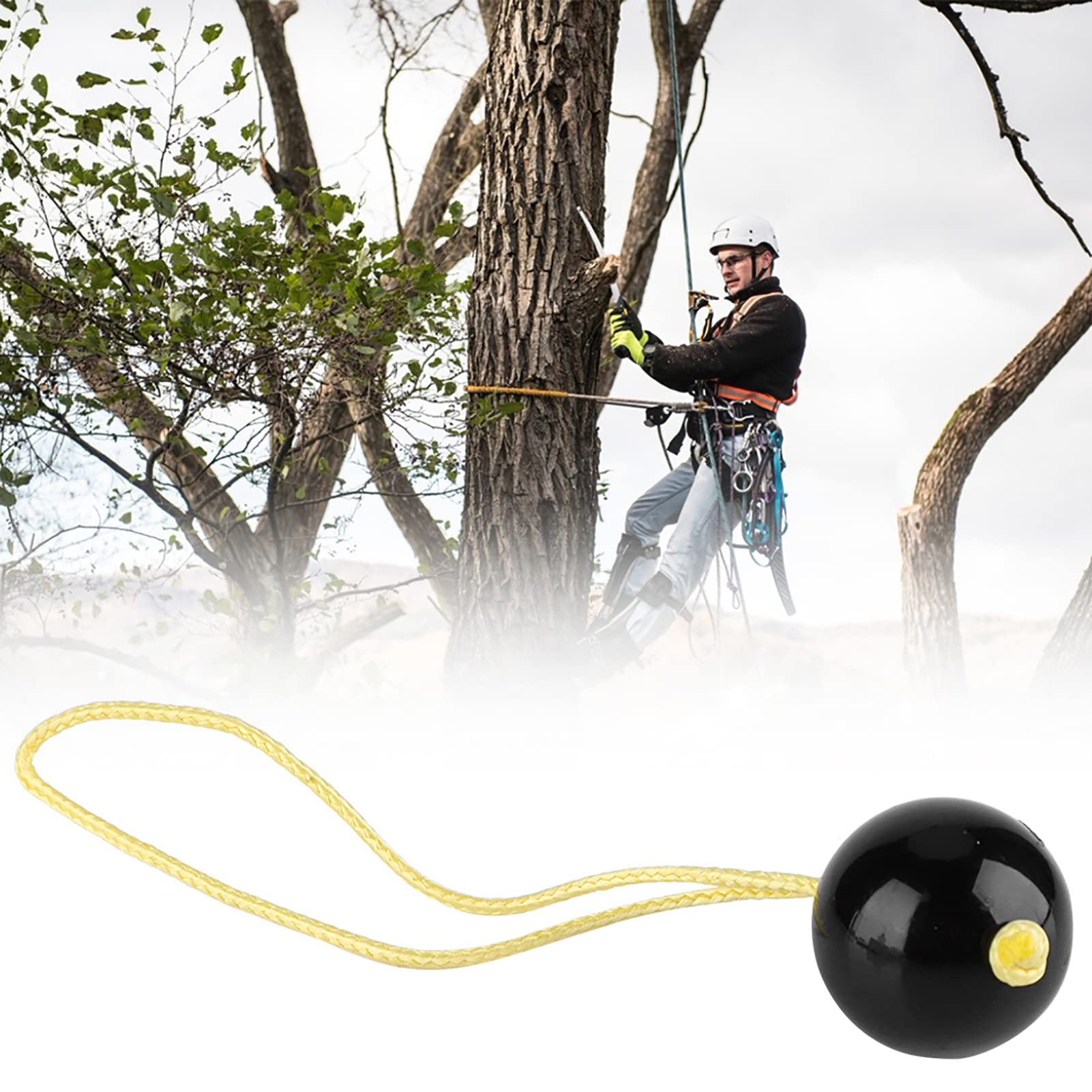 Naroote retriever ball with loop lanyard enabling easy rope attachment
