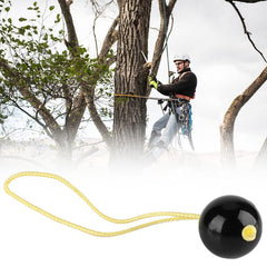 Naroote retriever ball with loop lanyard enabling easy rope attachment