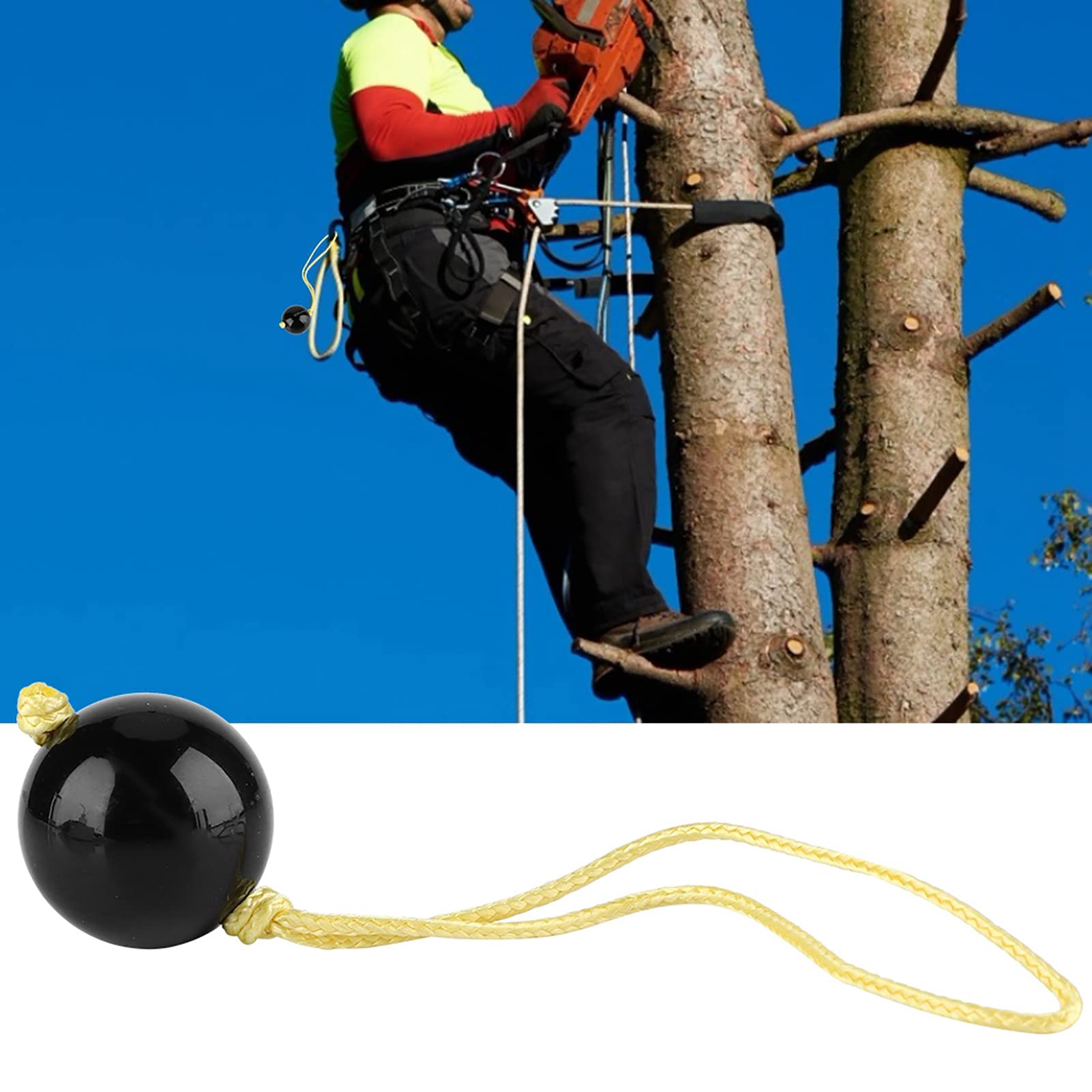 Naroote arborist ball in black for tree work on canopies