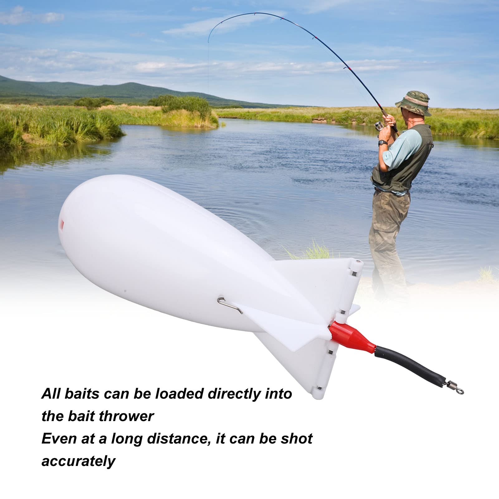 Naroote bait thrower long-distance throw supports accurate casts.
