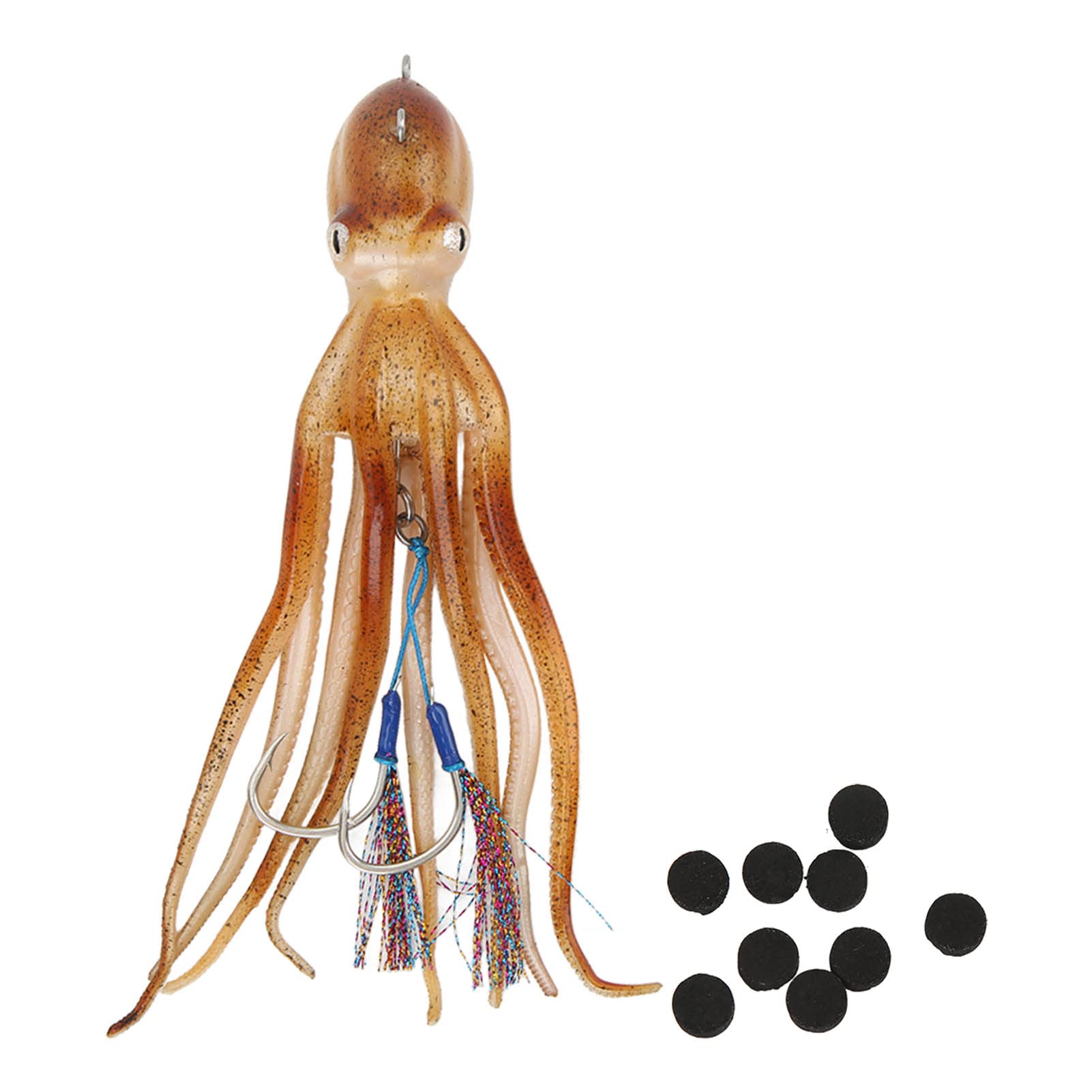 Naroote Octopus Jig durable TPE and stainless steel construction.
