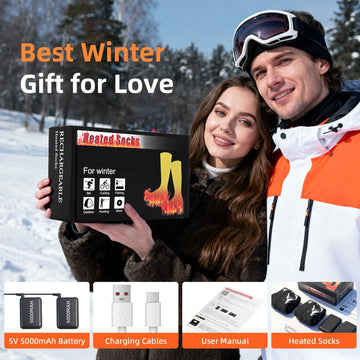 NASOLZIK heated socks make a thoughtful winter gift idea for outdoors