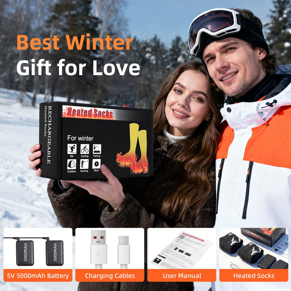 NASOLZIK heated socks make a thoughtful winter gift idea for outdoors