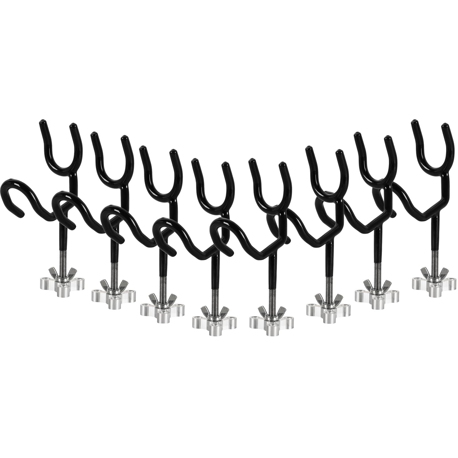 NATGAI 8-pack rod holders with 20-degree angle for steady drift fishing