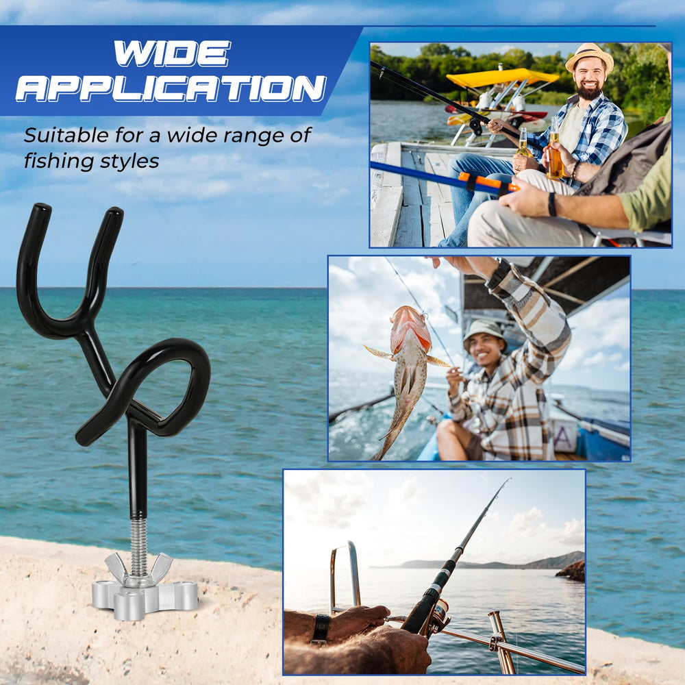 NATGAI in-use rod holder on a boat showing secure, streamlined setup
