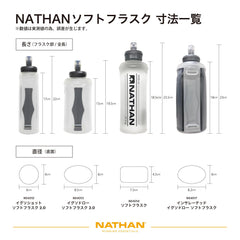 Nathan 18oz soft flask is easy to clean and lightweight for travel.