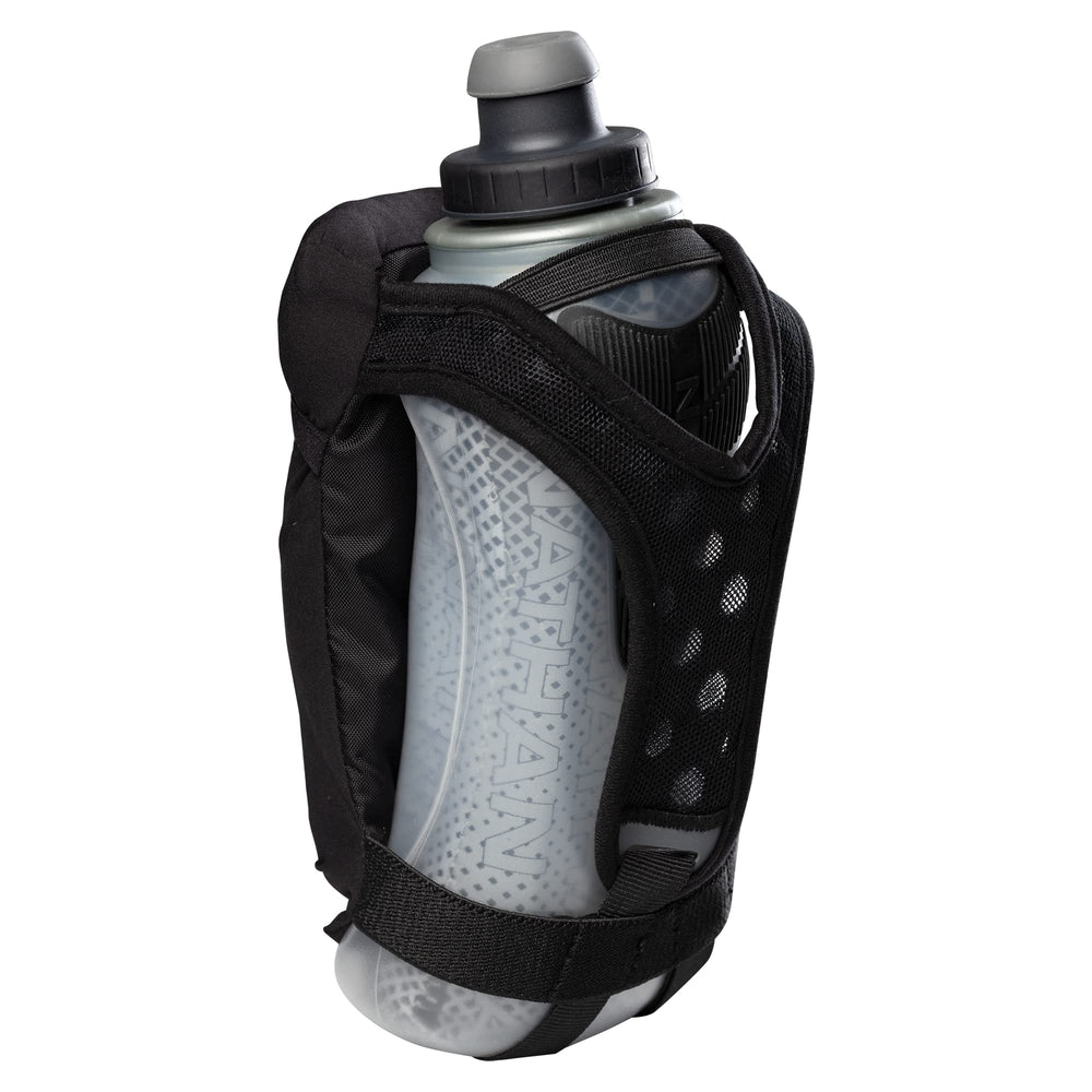 Nathan adjustable no-grip hand strap keeps the bottle steady during workouts.