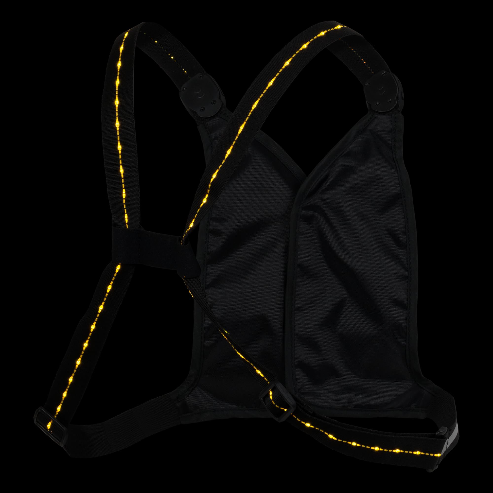 Nathan compact-storage vest shown in bag, highlighting portability after runs