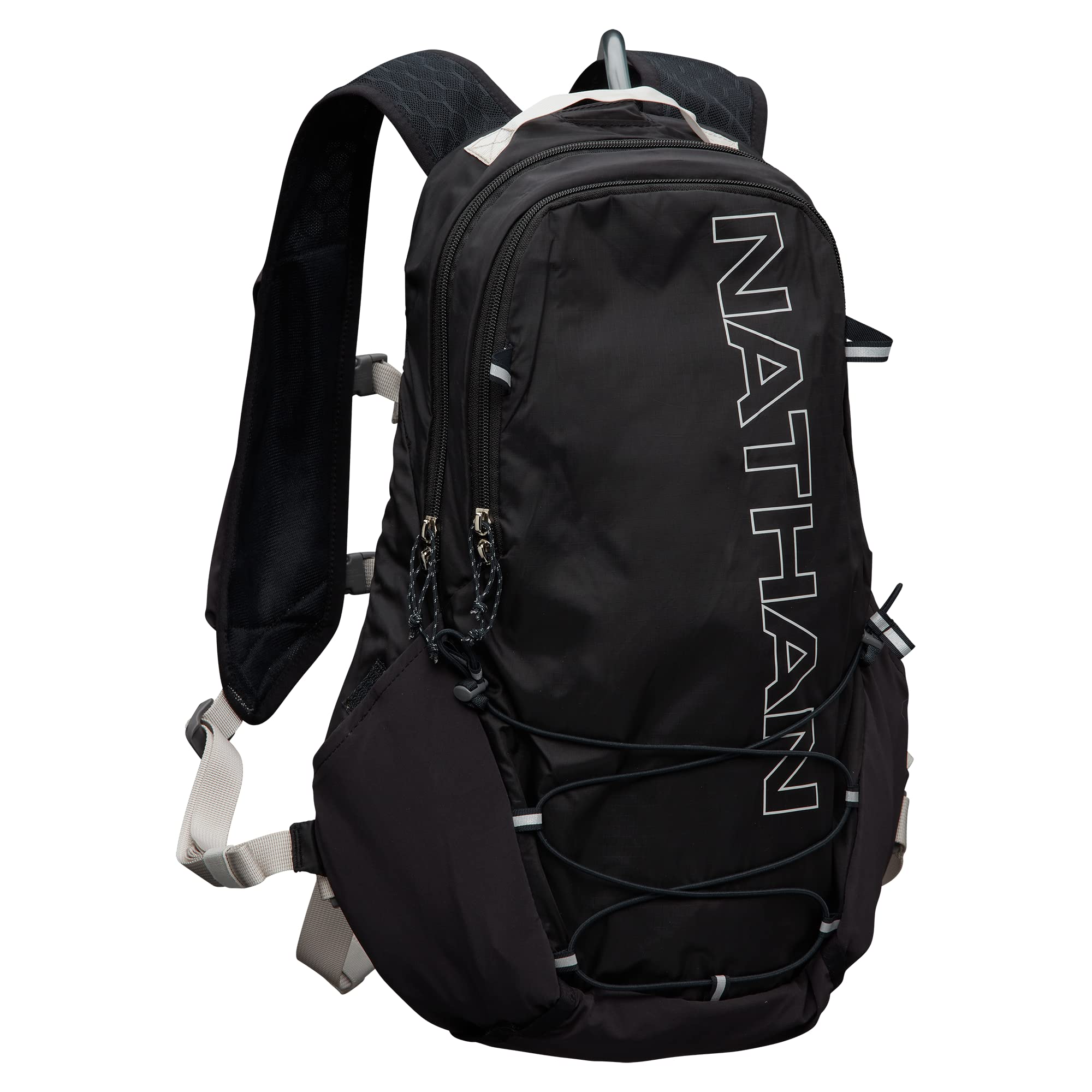 Nathan Crossover 15L hydration pack front view for on-the-go hydration and quick access.