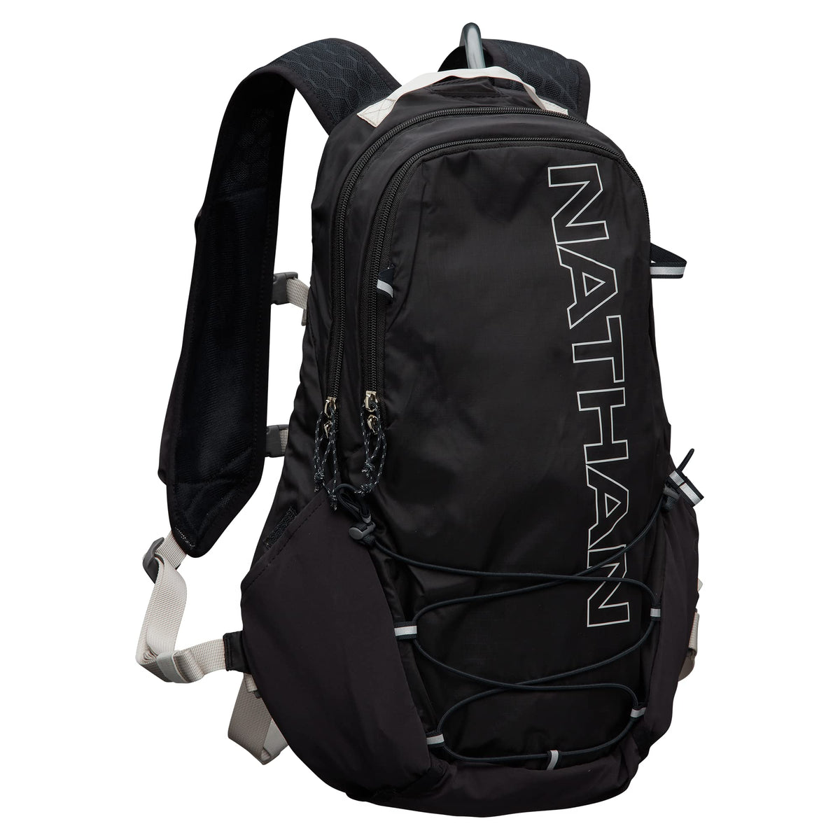Nathan Crossover 15L hydration pack front view for on-the-go hydration and quick access.