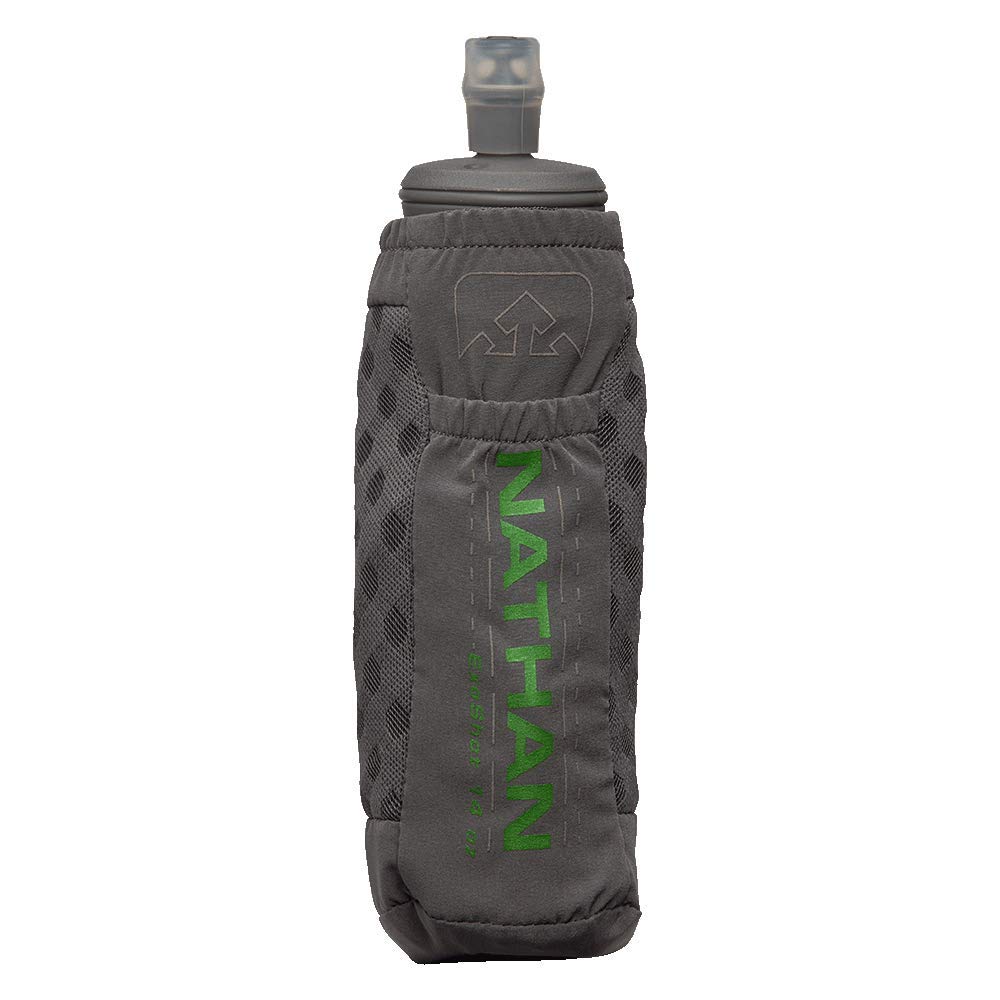 Nathan ExoDraw & ExoShot 2.0 front view in Castlerock shows ergonomic grip for runners.