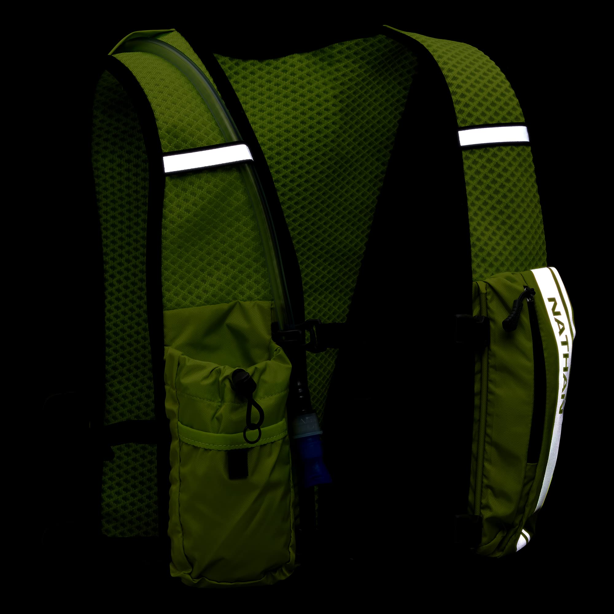 Nathan Hypernight QuickStart 4L pack stores essentials in two front pockets.
