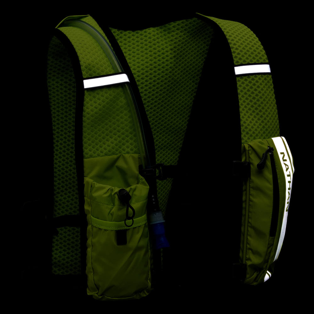 Nathan Hypernight QuickStart 4L pack stores essentials in two front pockets.