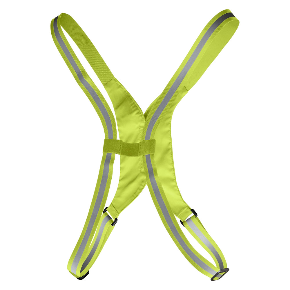 Nathan Hypernight Reflective Vest Lite back view shows full coverage for night runs.