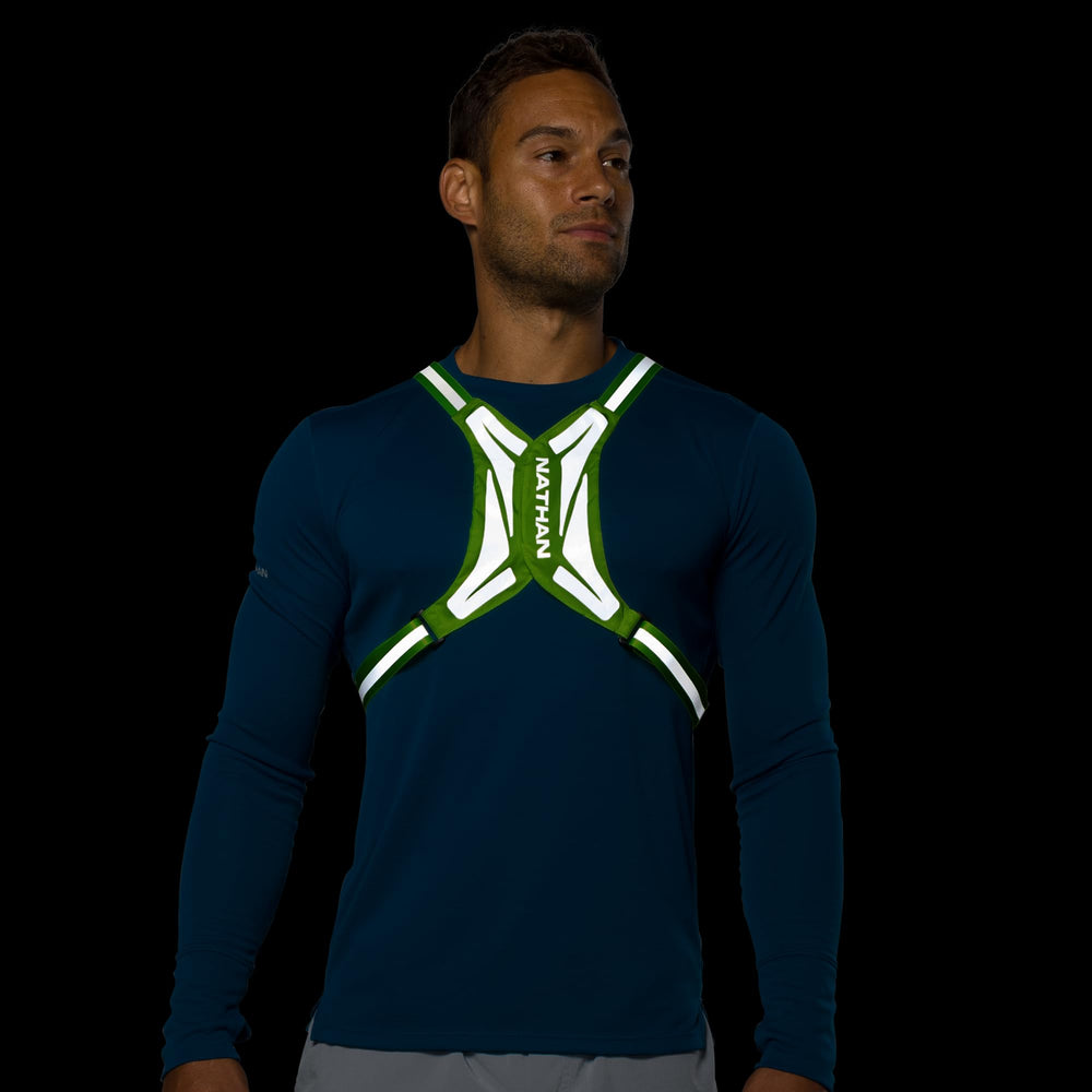 Nathan Hypernight Reflective Vest Lite compact design for easy packing and travel.
