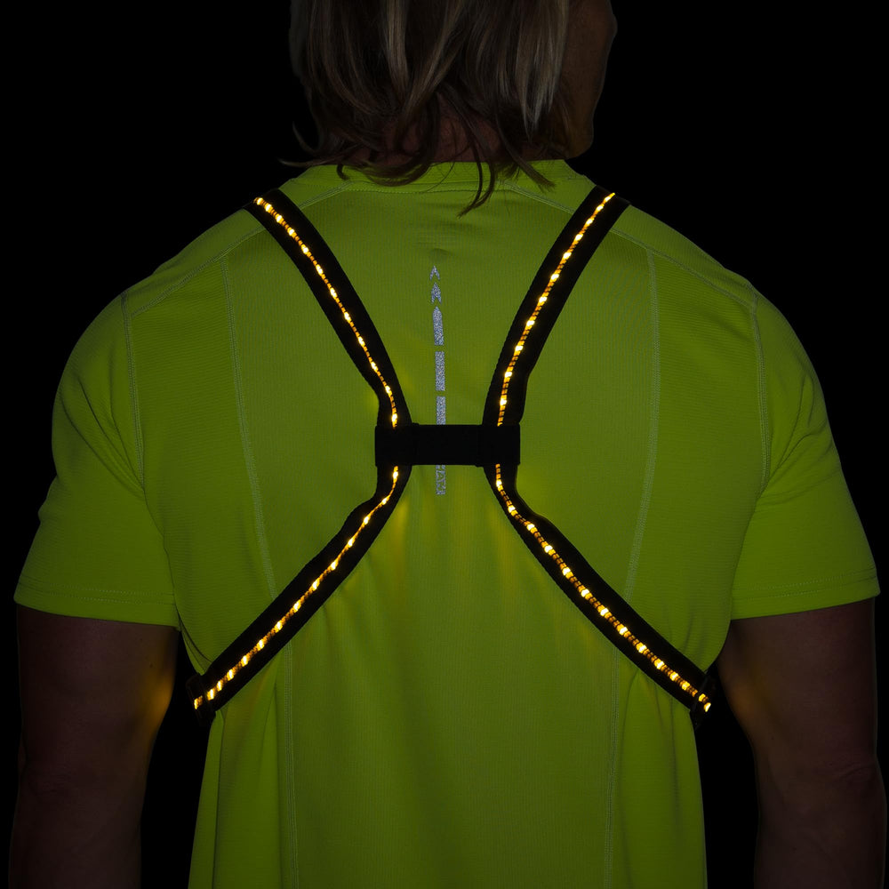 Nathan vest shows LED threads in action to boost safety during movement