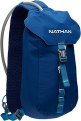 Nathan Limitless 6L right-shoulder wear highlights moisture-wicking comfort.