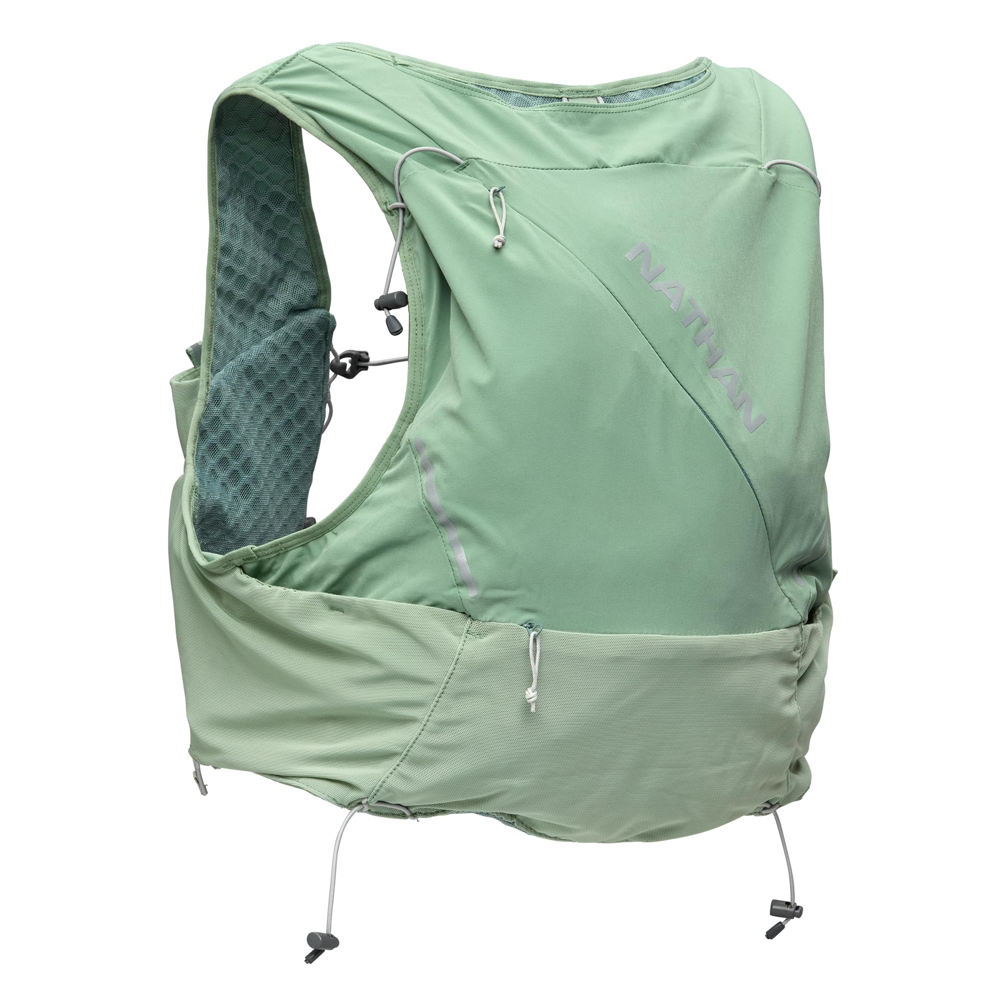 Nathan Pinnacle Pro 12L vest featuring breathable mesh panels for cooling comfort.