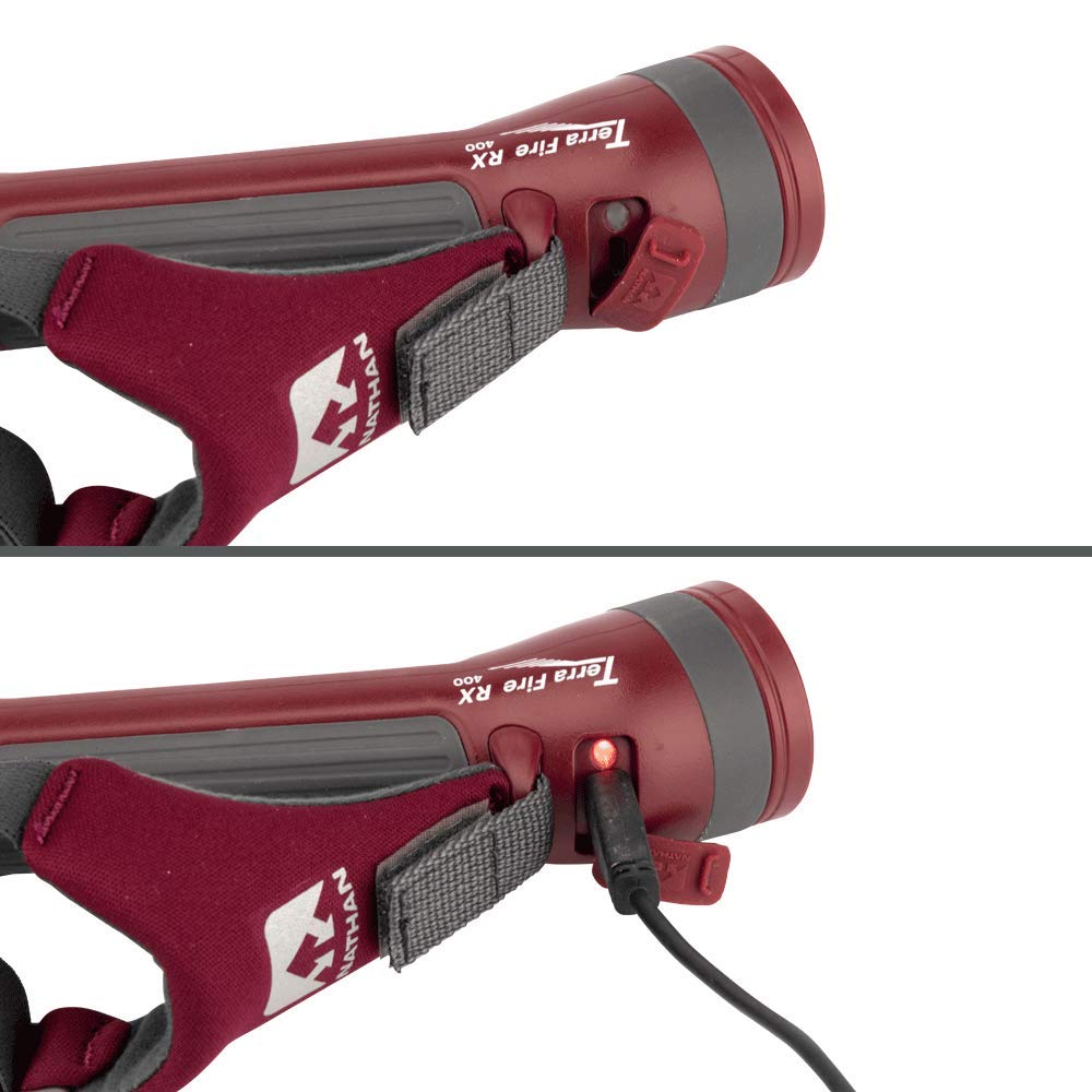 Nathan Rechargeable Running FlashLight long runtime supports extended runs