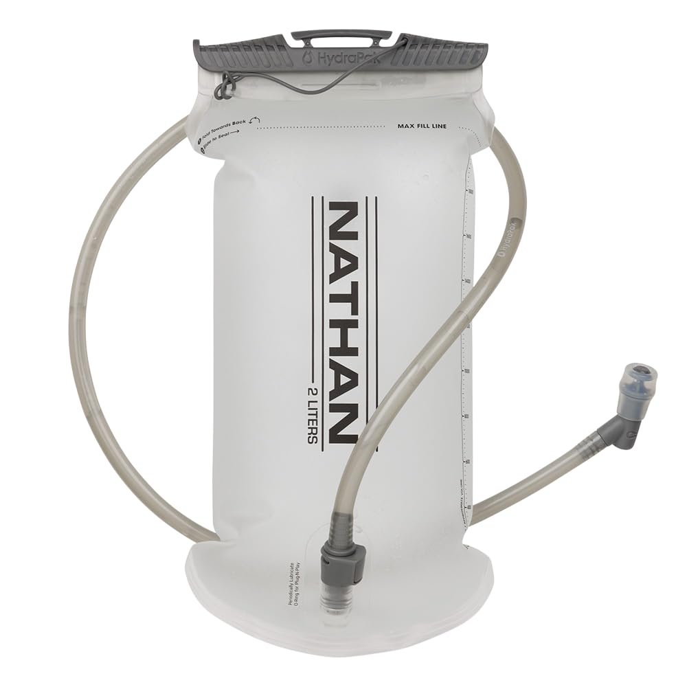 Nathan Replacement Bladder 2L with leak-proof cap for reliable hydration on runs.