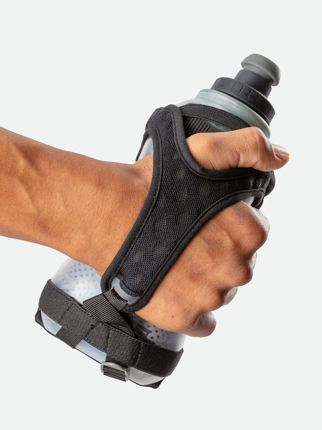 Nathan Running Handheld insulated bottle preserves temperature for long workouts.