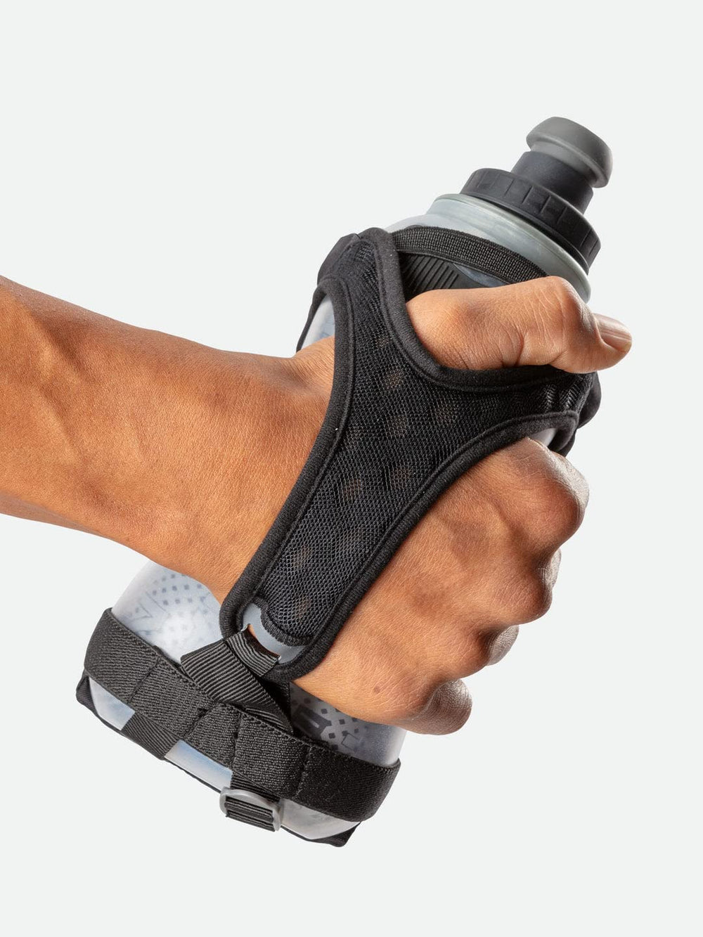 Nathan Running Handheld insulated bottle preserves temperature for long workouts.