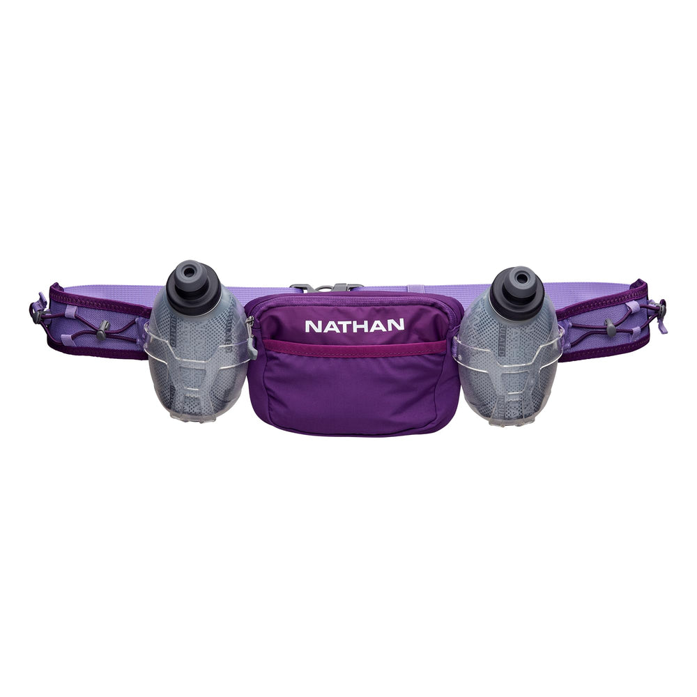 Nathan Trail Mix Plus bottle holster keeps hydration within easy reach during runs.