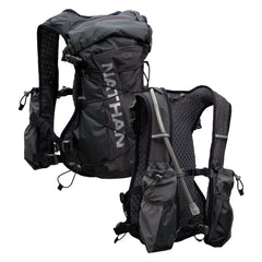 Nathan TrailMix women's vest front view highlights quick-access storage for essentials