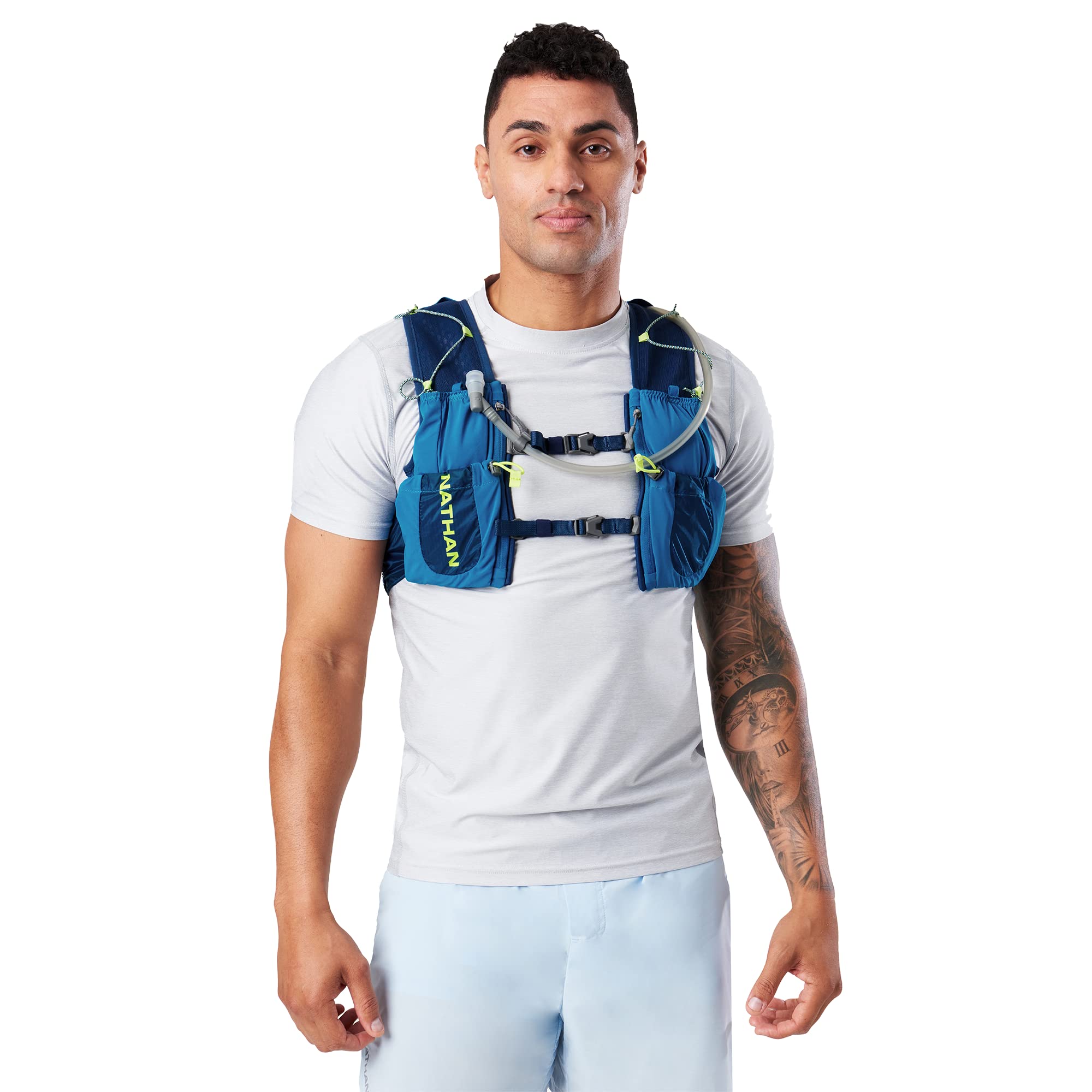 Nathan Vapor Air 3.0 uses moisture-wicking fabric to help you stay dry.