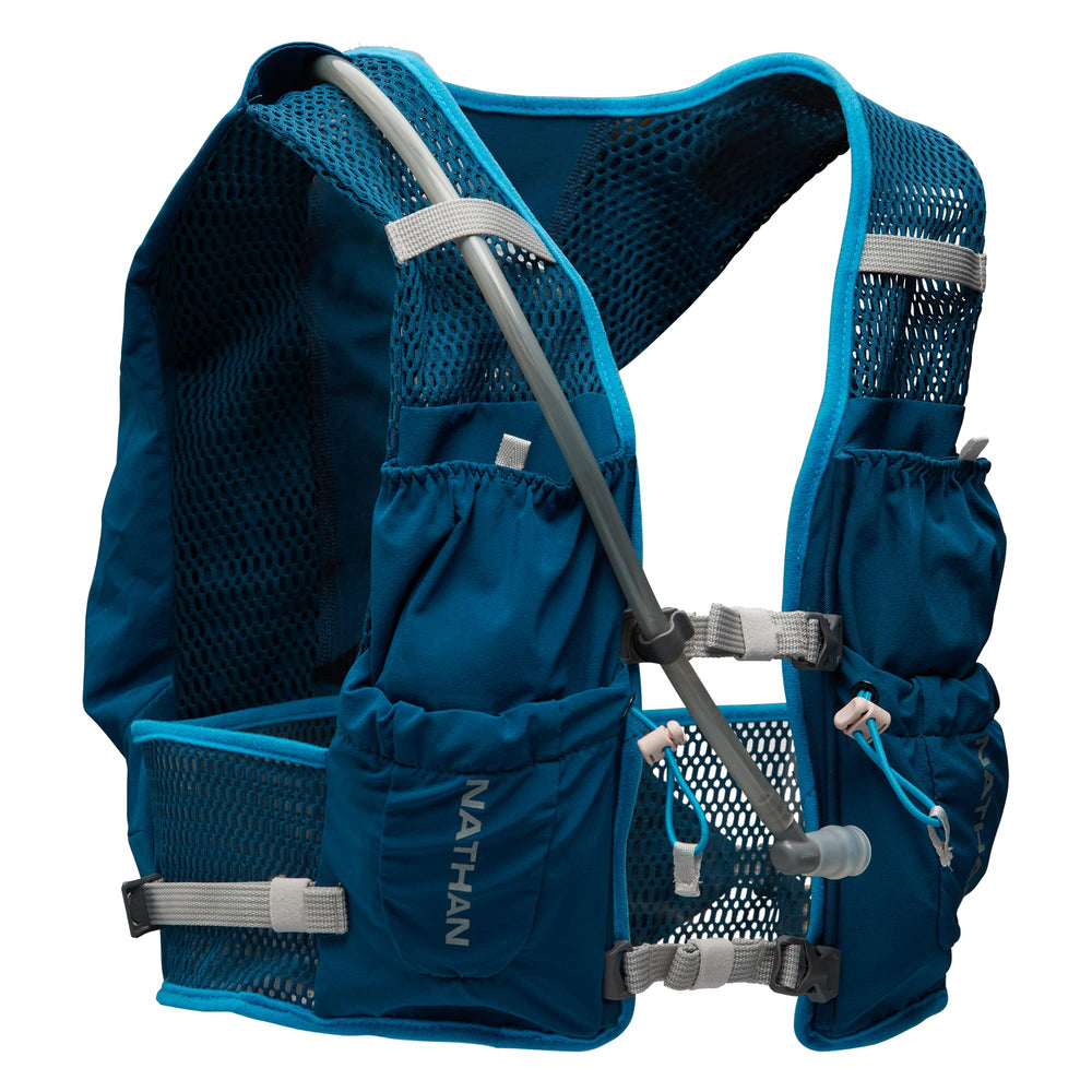 Nathan VaporAir Lite 4L vest back view showing ergonomic straps and airflow