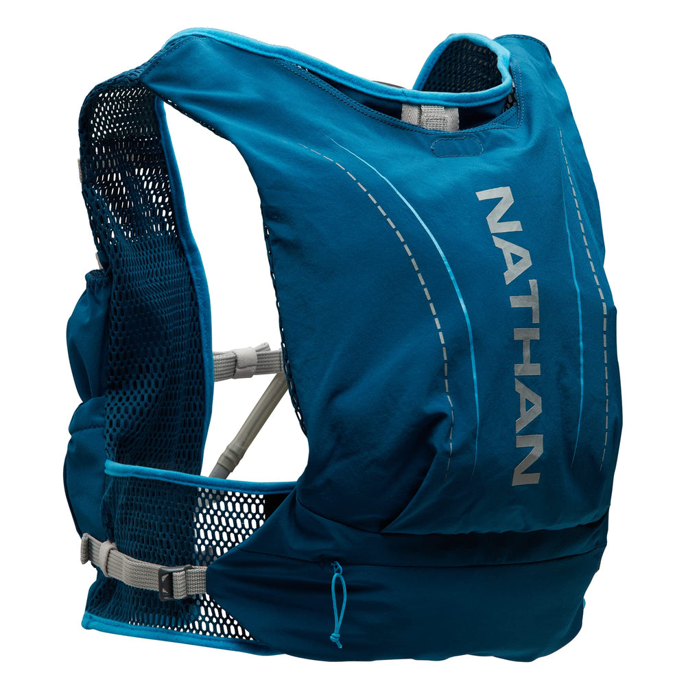 Nathan VaporAir Lite 4L vest front view with breathable mesh for comfort on hikes