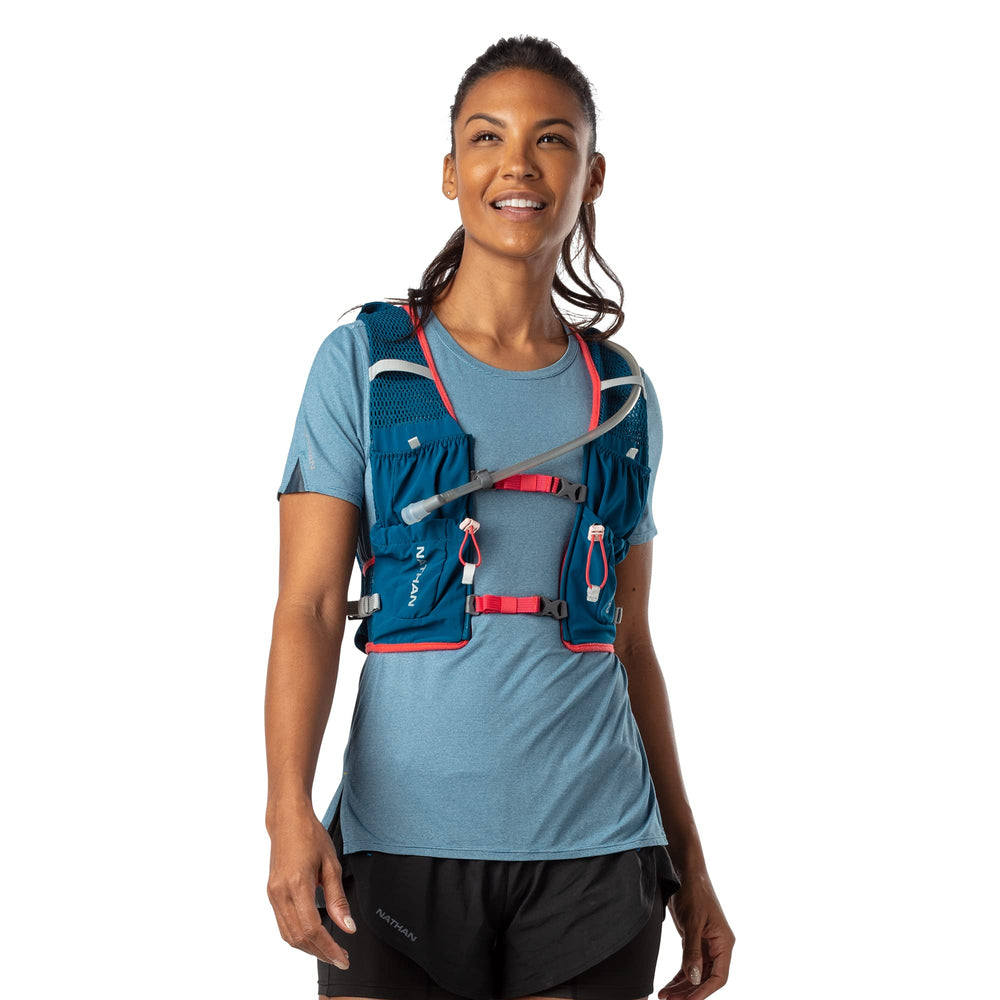 Soft breathable mesh on Nathan VaporAir Lite reduces chafing during hikes.