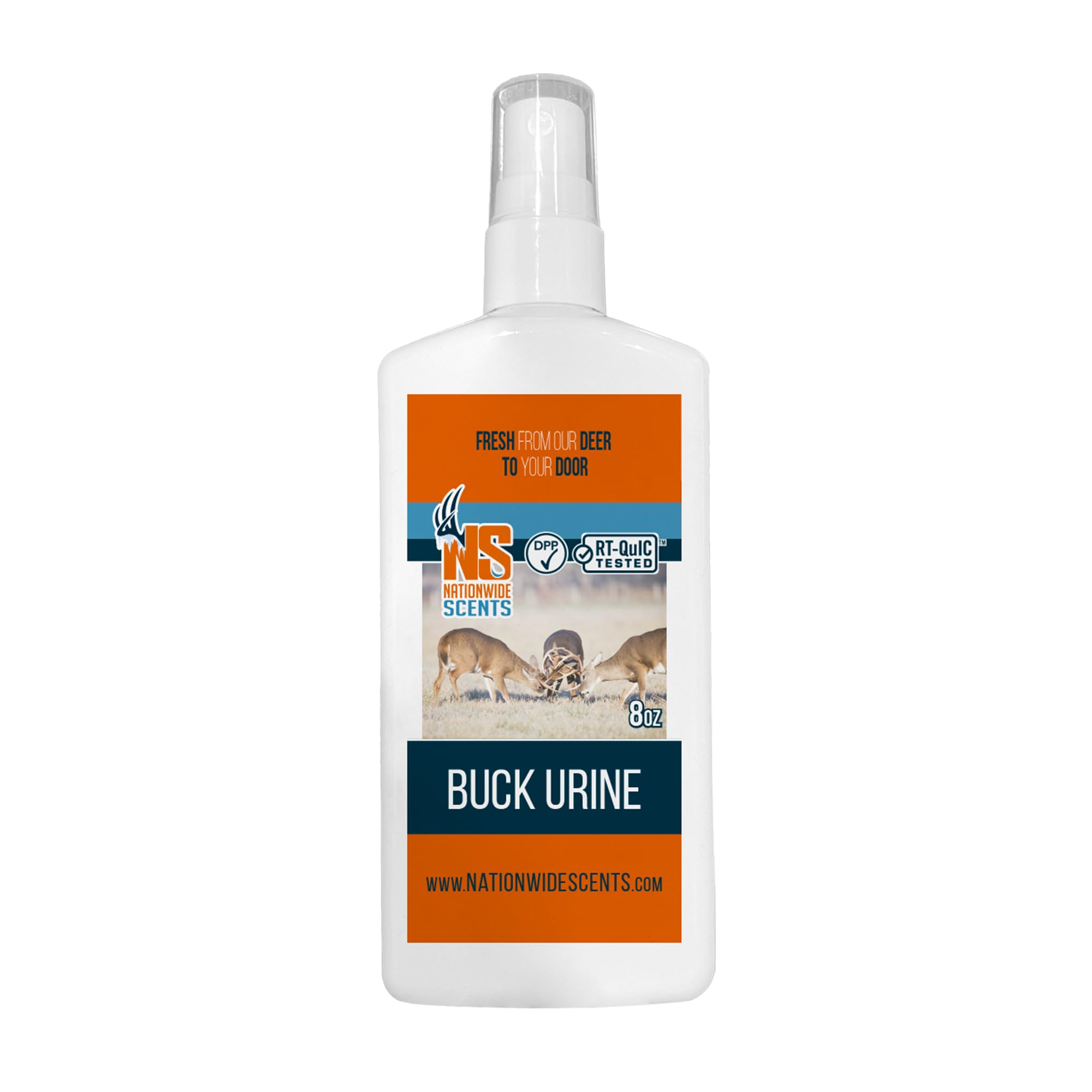 Nationwide Scents Buck Urine packaging shown for on-the-go scent deployment.
