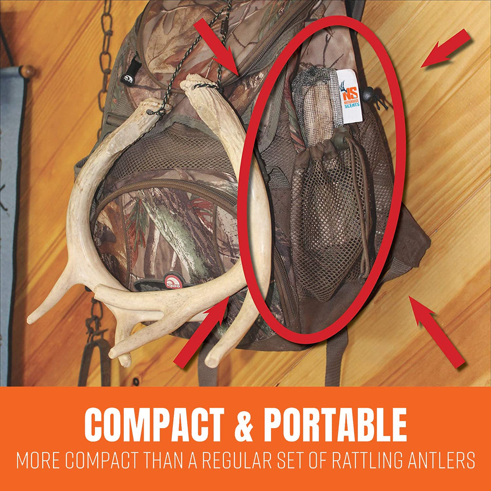 Nationwide Scents deer rattle bag weather resistance, ready for harsh outdoor conditions.