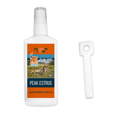 Nationwide Scents Peak Doe Estrus Spray Bottle for fast buck attraction.