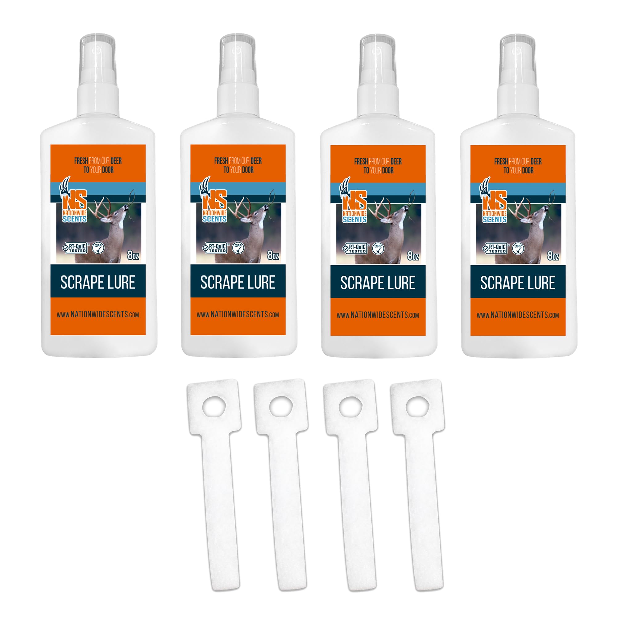 Nationwide Scents Scrape Lure 8oz pack attracts bucks in mock scrapes