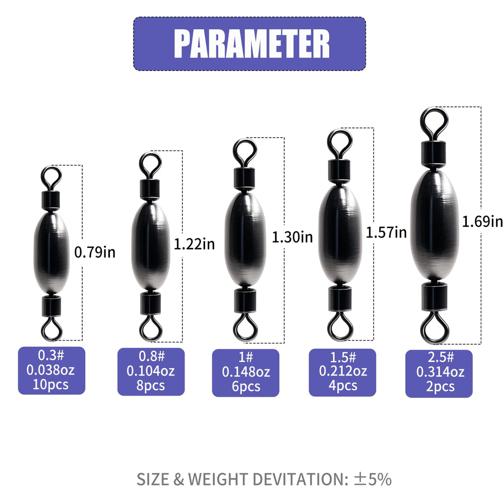 Natufish Drop Shot kit weights for bass