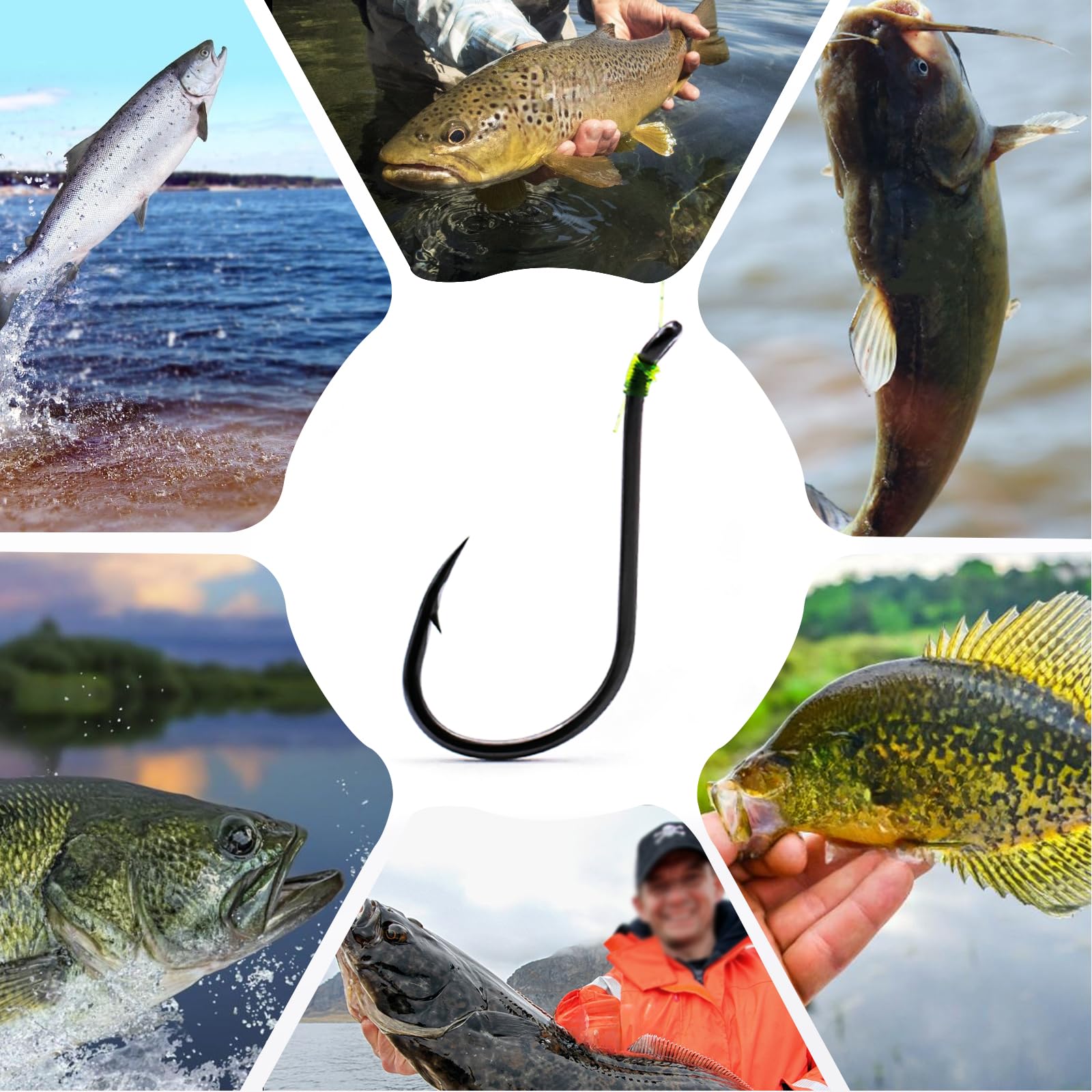 Complete Natufish Octopus Hook Set for fishing rigs