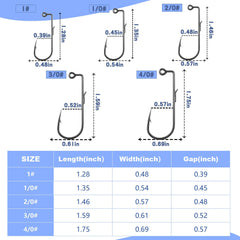 High-carbon steel swimbait hooks with black nickel coating