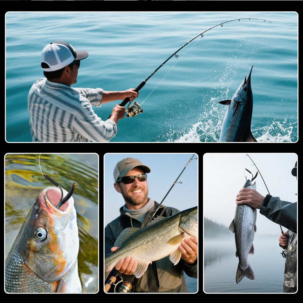 Pack of 25 durable weedless hooks for fishing adventures