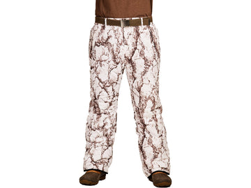 Natural Gear camo snow pants back view, insulated for chilly days without bulk.