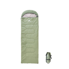 Nature Link lightweight sleeping bag shown packed in its stuff sack for easy backpacking.