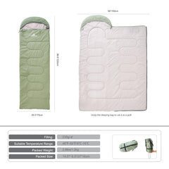 Nature Link sleeping bag hood detail highlights heat retention for cold nights.