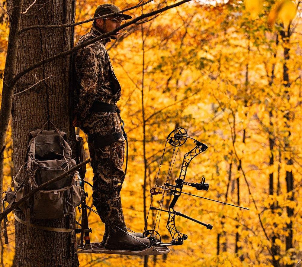 NatureBlend hang-on stand packs easily for remote bow hunts.