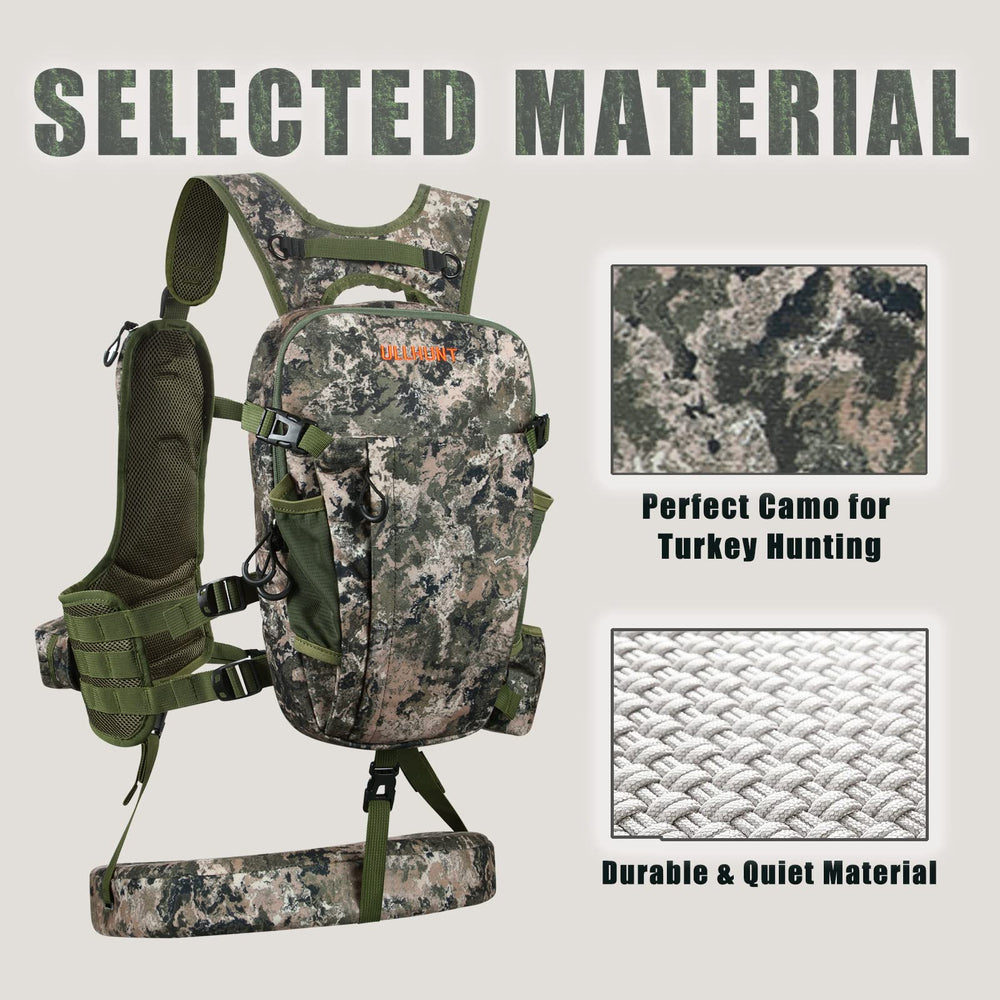 NatureBlend Turkey Vest back panel highlighting breathable odor-reducing material for all-day wear