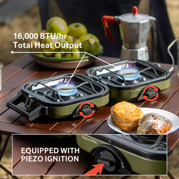 Naturehike stove 430 stainless burners highlight durable construction