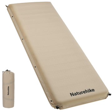 Naturehike 4-inch self-inflating pad front view with cloud-like support.